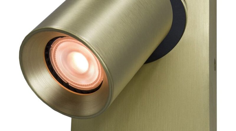 Foto Artdelight Wandlamp Megano 1 lichts mat goud