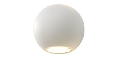 Foto Artdelight Wandlamp Denver 10 cm wit