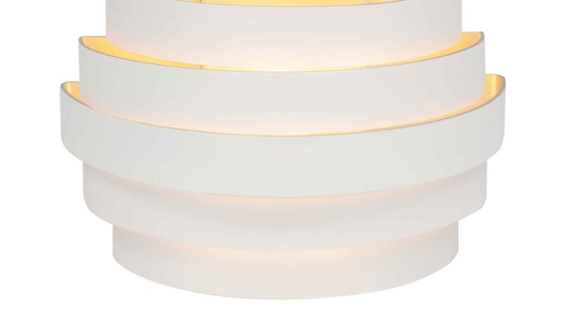 Foto Highlight Wandlamp Scudo B 20 cm wit goud