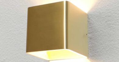 Foto Artdelight Wandlamp Fulda 10x10 cm mat goud