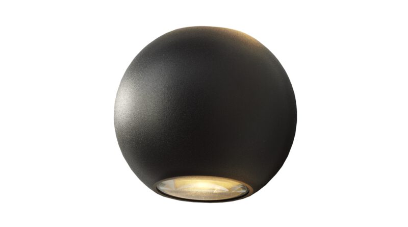 Foto Artdelight Wandlamp Denver 10 cm zwart