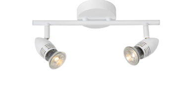 Foto Lucide CARO-LED - Plafondspot - LED - GU10 - 2x5W 2700K - Wit