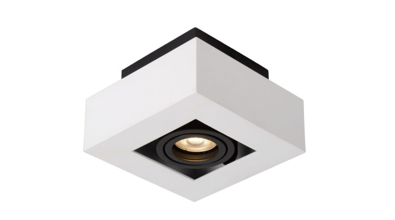 Foto Lucide XIRAX - Plafondspot - LED Dim to warm - GU10 - 1x5W 2200K/3000K - Wit