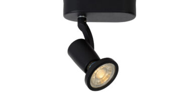 Foto Lucide JASTER-LED - Plafondspot - LED - GU10 - 1x5W 2700K - Zwart