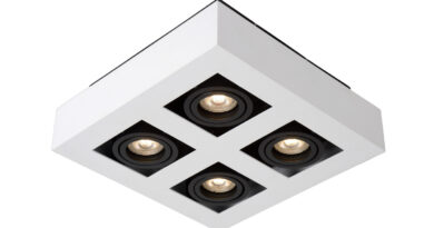 Foto Lucide XIRAX - Plafondspot - LED Dim to warm - GU10 - 4x5W 2200K/3000K - Wit