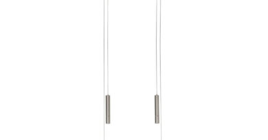 Foto Herzblut Hanglamp Leonora Dim up-down 121 cm notenhout