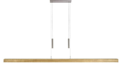 Foto Herzblut Hanglamp Leonora Dim up-down 160 cm eiken