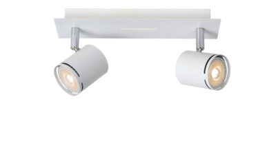 Foto Lucide RILOU - Plafondspot - LED Dimb. - GU10 - 2x5W 3000K - Wit