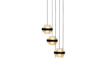 Foto Highlight Hanglamp Dynasty 5 lichts 34 cm champagne-zwart