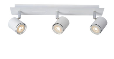 Foto Lucide RILOU - Plafondspot - LED Dimb. - GU10 - 3x5W 3000K - Wit