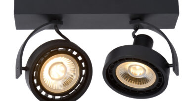 Foto Lucide DORIAN - Plafondspot - LED Dim to warm - GU10 - 2x12W 2200K/3000K - Zwart