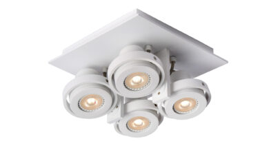 Foto Lucide LANDA - Plafondspot - LED Dim to warm - GU10 - 4x5W 2200K/3000K - Wit