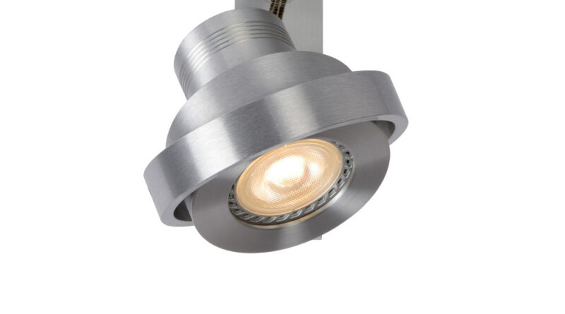 Foto Lucide LANDA - Plafondspot - LED Dim to warm - GU10 - 1x5W 2200K/3000K - Mat chroom