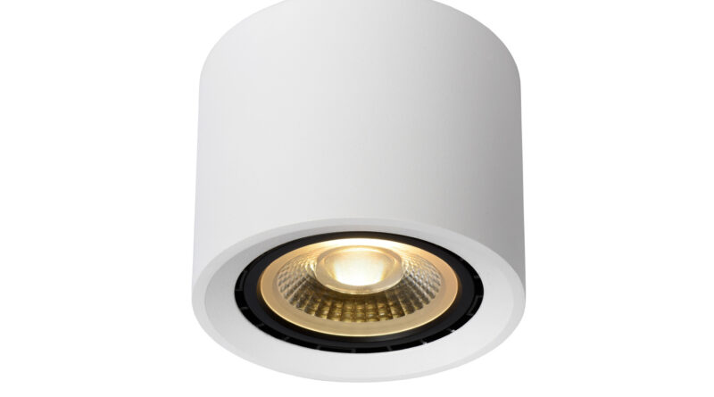 Foto Lucide FEDLER - Plafondspot - 12 cm - LED Dim to warm - GU10 - 1x12W 2200K/3000K - Wit