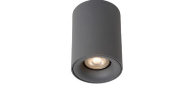 Foto Lucide BENTOO-LED - Plafondspot - 8 cm - LED Dimb. - GU10 - 1x5W 3000K - Grijs