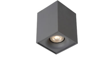 Foto Lucide BENTOO-LED - Plafondspot - LED Dimb. - GU10 - 1x5W 3000K - Grijs