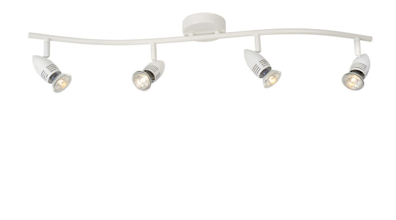 Foto Lucide CARO-LED - Plafondspot - LED - GU10 - 4x5W 2700K - Wit