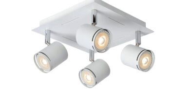 Foto Lucide RILOU - Plafondspot - LED Dimb. - GU10 - 4x5W 3000K - Wit