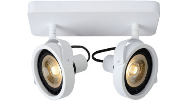 Foto Lucide TALA LED - Plafondspot - LED Dim to warm - GU10 - 2x12W 2200K/3000K - Wit