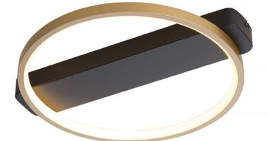 Foto Freelight Plafondlamp Cintura 35 cm zwart goud