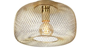 Foto Highlight Plafondlamp Honey 32 cm goud