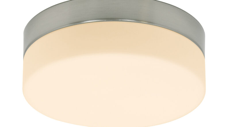 Foto Steinhauer Plafondlamp ceiling and wall IP44 LED 1363st staal