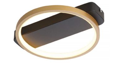 Foto Freelight Plafondlamp Cintura 26 cm zwart goud