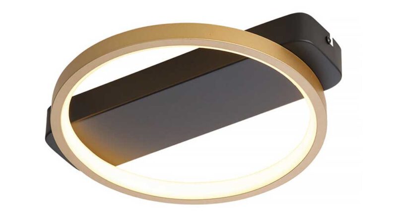 Foto Freelight Plafondlamp Cintura 26 cm zwart goud