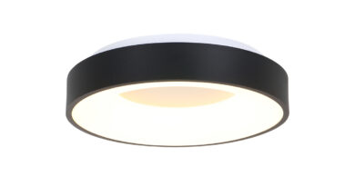 Foto Steinhauer Plafondlamp Ringlede 38 cm 2562 zwart