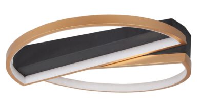 Foto Highlight Plafondlamp Helios 44 mat goud-zwart