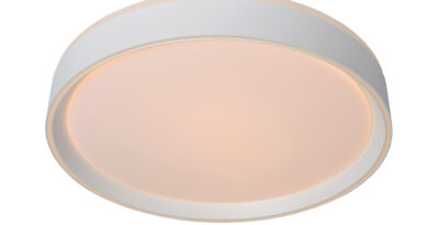 Foto Lucide NURIA - Plafonniere - 30 cm - LED Dimb. - 1x18W 2700K - 3 StepDim - Wit