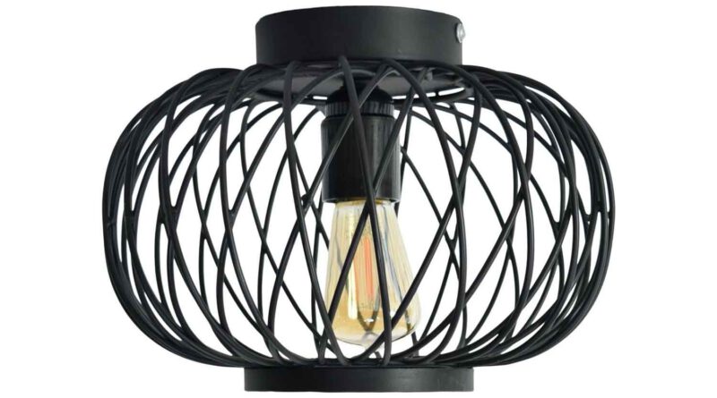 Foto Urban Interiors Plafondlamp Twist Small 25 cm zwart