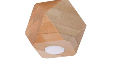 Foto Sollux Plafondlamp Woody hout