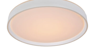 Foto Lucide NURIA - Plafonniere - 50 cm - LED Dimb. - 1x36W 2700K - 3 StepDim - Wit