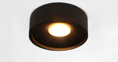 Foto Artdelight Plafondlamp Orlando 14 cm zwart