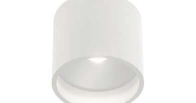 Foto Artdelight Plafondlamp Orleans 11 cm H 10 cm wit