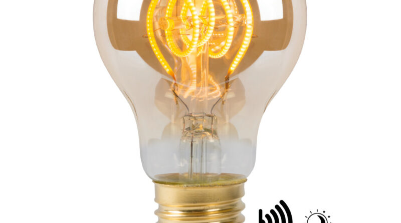 Foto Lucide A60 TWILIGHT SENSOR - Filament lamp Buiten - 6 cm - LED - E27 - 1x4W 2200K - Amber