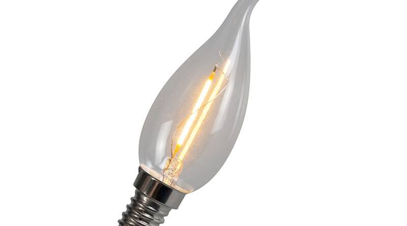 Foto Lamponline LED E14 tipkaars helder 1 Watt filament