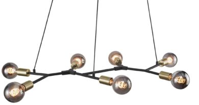 Foto Nordlux Hanglamp Josefine 7 lichts L 91 cm goud zwart