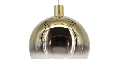 Foto Artdelight Hanglamp Rosario 30 cm glas goud-helder