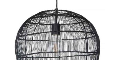 Foto Urban Interiors Hanglamp Frenk 42 cm ijzerdraad Zwart