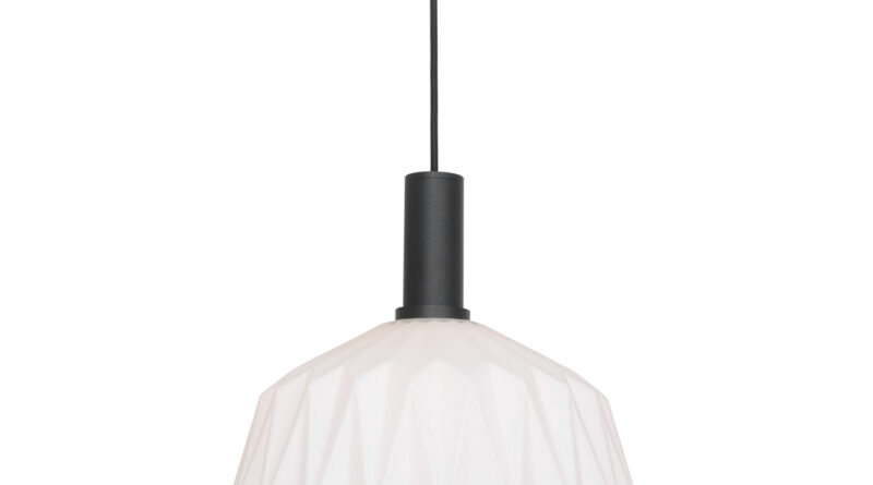 Foto Steinhauer Hanglamp verre nervure 3076zw zwart