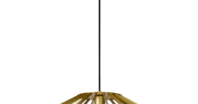 Foto Lucide DIAMOND - Hanglamp - 63 cm - 1xE27 - Mat Goud / Messing