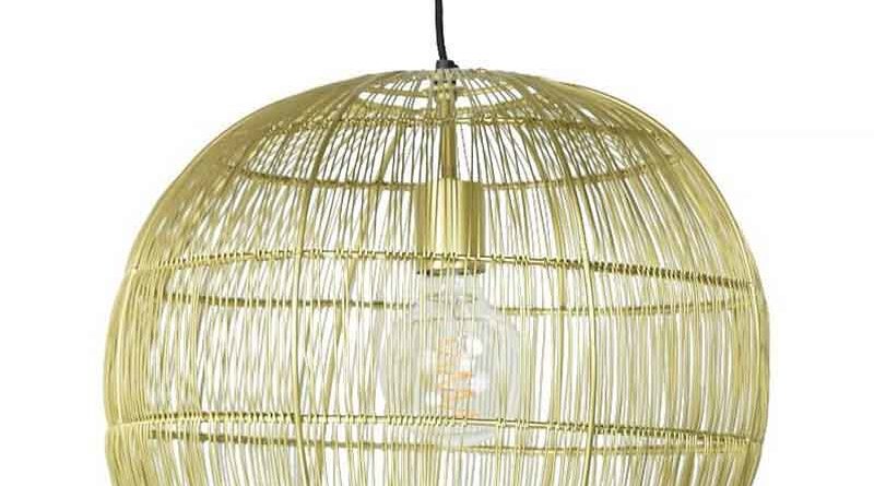 Foto Urban Interiors Hanglamp Frenk 42 cm ijzerdraad Goud