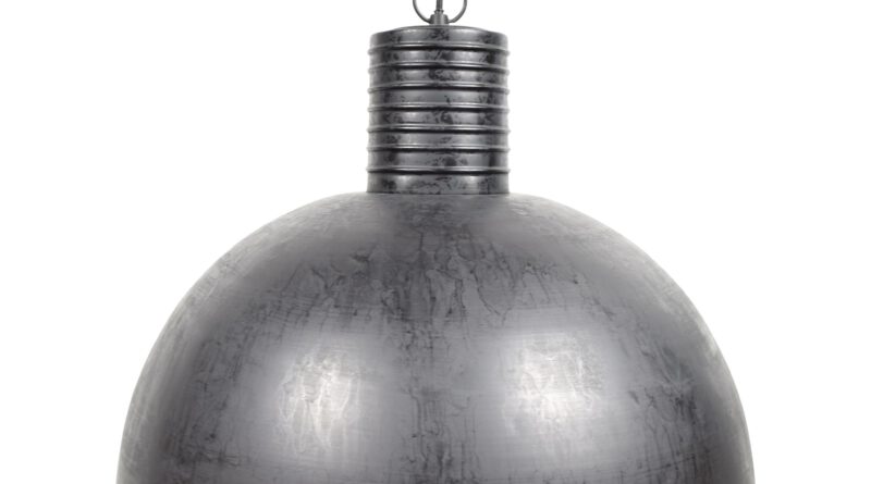 Foto Urban Interiors Hanglamp Dome XL 50 cm ruw Zwart