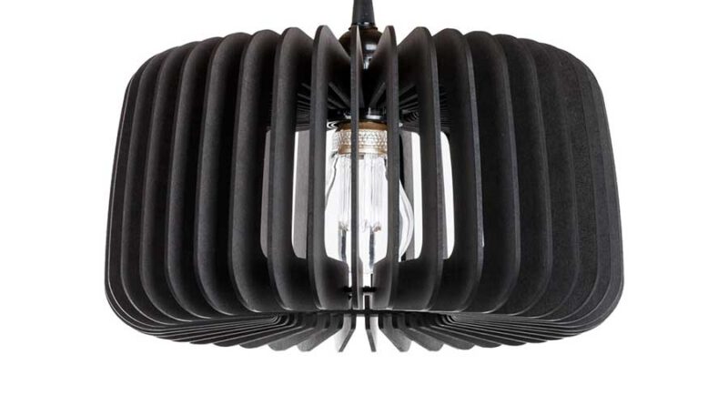 Foto Blij Design Hanglamp Boston 30 cm zwart