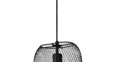 Foto Lucide MESH - Hanglamp - 1xE27 - Zwart