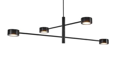 Foto Nordlux Hanglamp Clyde 4 lichts 89 x 89 cm 3 step dim zwart