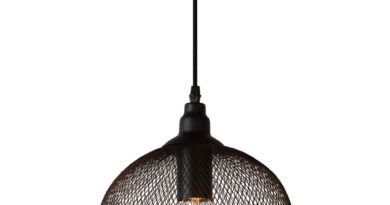 Foto Lucide MESH - Hanglamp - 22 cm - 1xE27 - Zwart