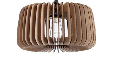 Foto Blij Design Hanglamp Boston 30 cm naturel